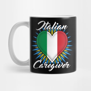 Italian Caregiver (white font) Mug